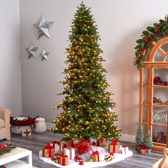 9ft. Pre-Lit South Carolina Fir Artificial Christmas Tree, Clear Lights